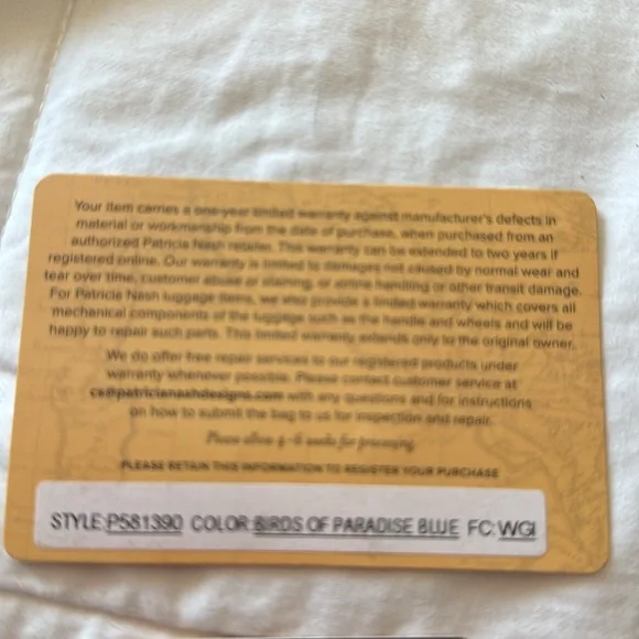 Patricia Nash birds of Paradise wallet - Picture 6 of 6